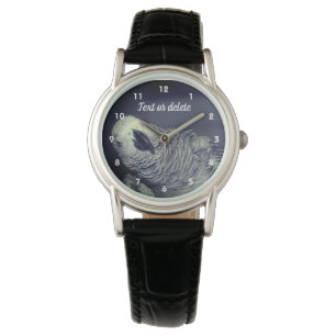 African Grey Parrot Cute Bird Personalised Watch