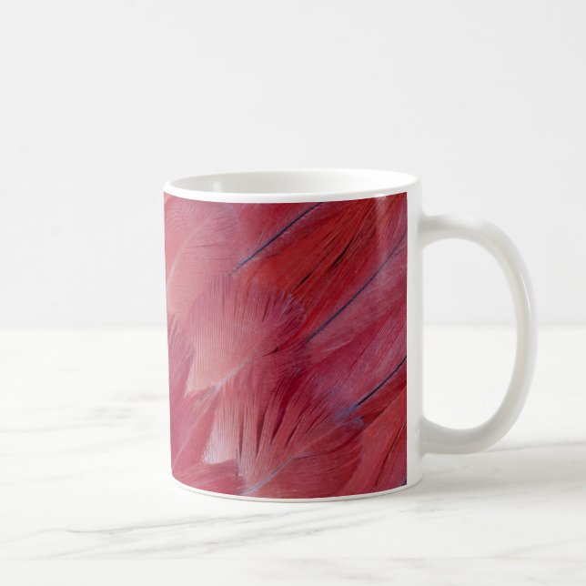 African Grey Parrot Feather Design Coffee Mug (Right)