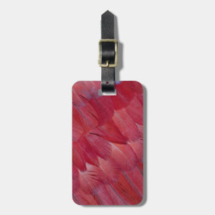African Grey Parrot Feather Design Luggage Tag
