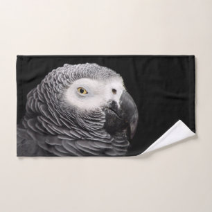 African Grey Parrot Hand Towel