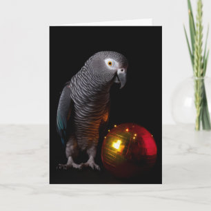 African Grey Parrot Holiday Cards