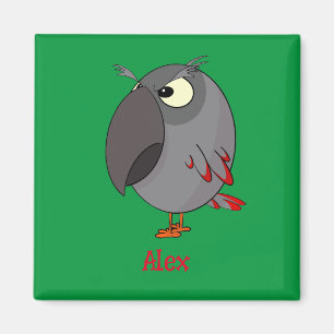 African Grey Parrot  Magnet