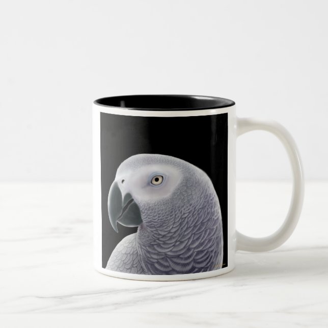 African Grey Parrot Mug (Right)