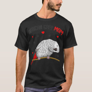 African Grey Parrot Mum Love funny Women T-Shirt
