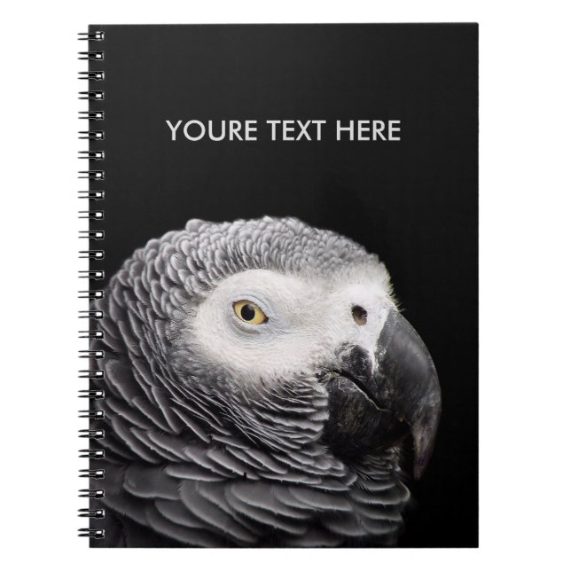 African Grey Parrot Notebook (Front)