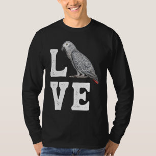 African Grey Parrot Owner Tee Parrot Artwork