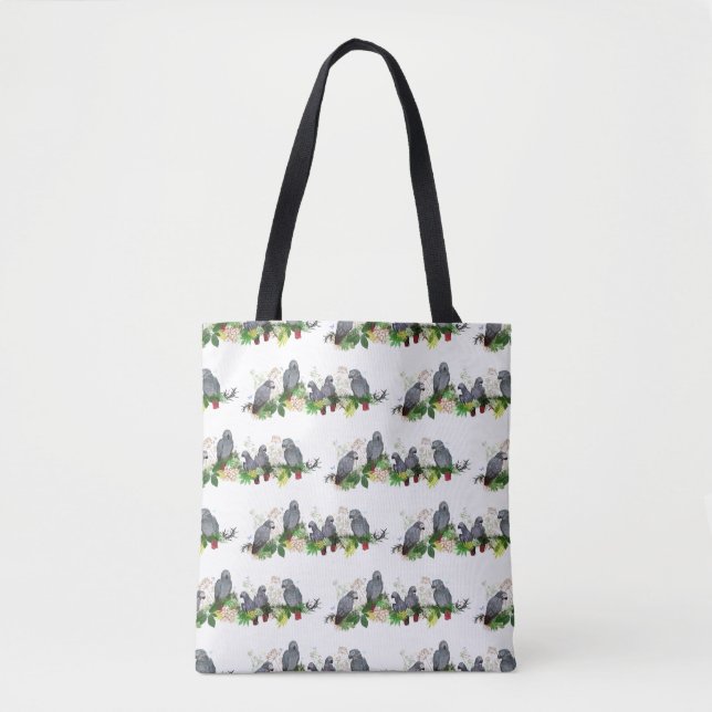 African Grey Parrot Party All Over Print Bag (Front)