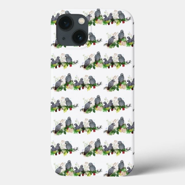 African Grey Parrot Party iPad Mini Case (Back)