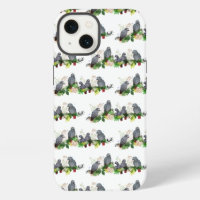 African Grey Parrot Party iPhone 13 Case