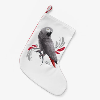 African Grey Parrot Small Christmas Stocking