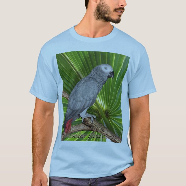 African Grey Parrot T-Shirt (Front)
