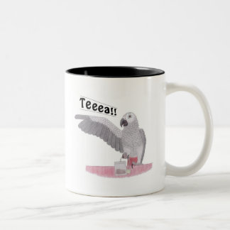 African Grey Parrot Teeea!! Tea Mug