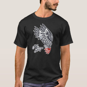 African grey parrot tribal tattoo T-Shirt