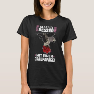 African Grey Parrots Biologist Ornithologist Birdw T-Shirt
