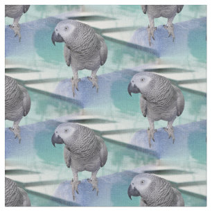 African Grey Pool Party Fabric