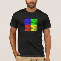 African Grey Pop Art Dark T-Shirt