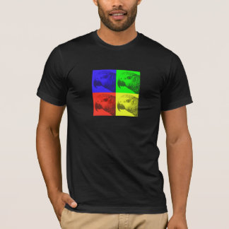African Grey Pop Art Dark T-Shirt