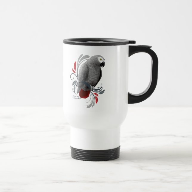 African Grey Travel Mug (Right)