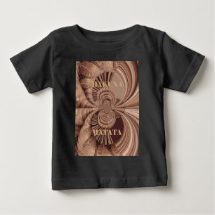 African Hakuna Matata Fractal Art Print/Graphic Baby T-Shirt