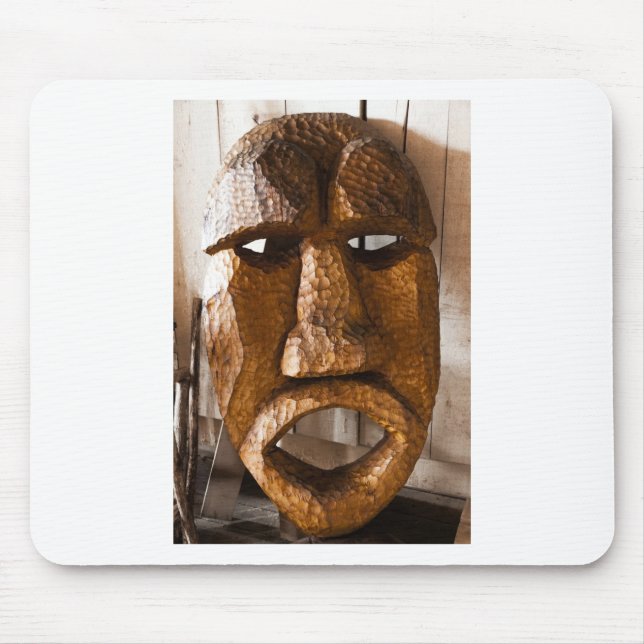 African Hand Carved Mask Mouse Pad (Front)