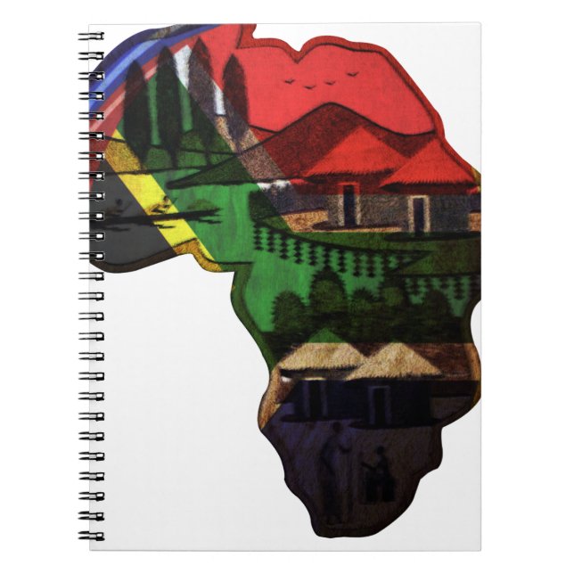 African Heritage Art - A Cultural Fusion Spiral Notebook (Front)