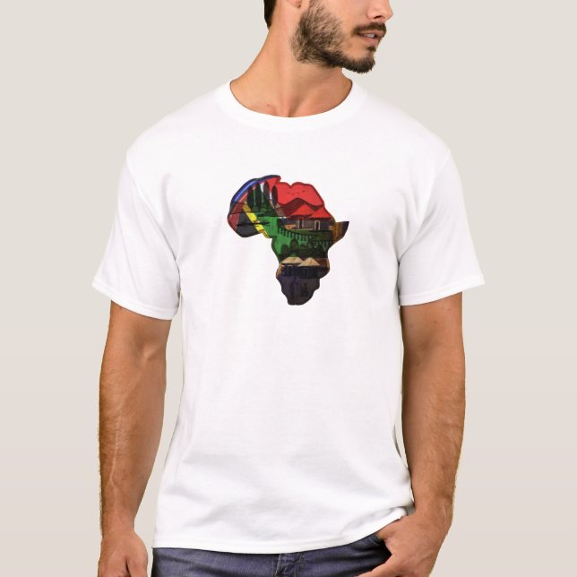 African Heritage Art - A Cultural Fusion T-Shirt (Front)