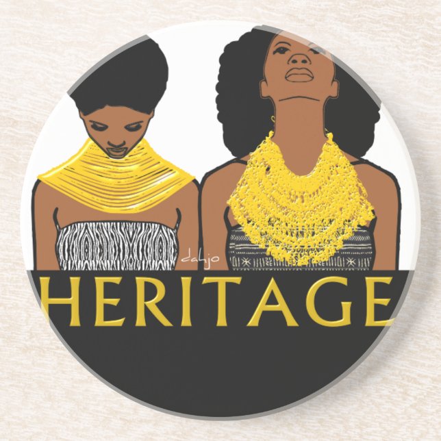 AFRICAN Heritage Coaster (Front)