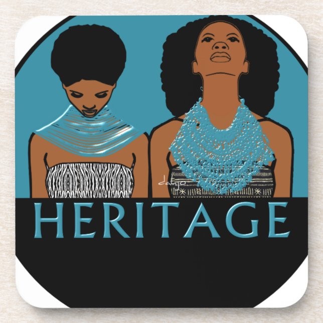 AFRICAN Heritage Coaster (Front)