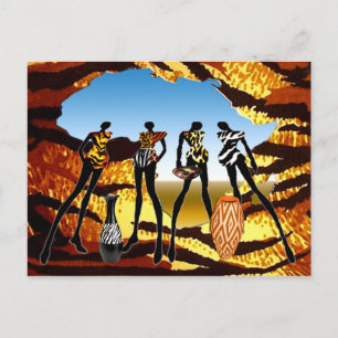 African Home Coming Postcard