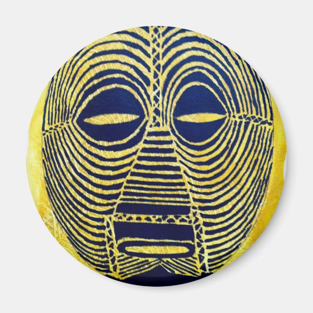 African icon: Luba mask (Congo) Magnet (Front)