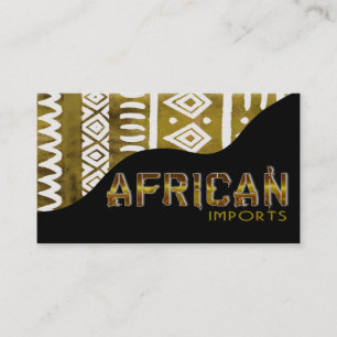 African Imports II - Afrocentric Kenyan mud cloth Business Card