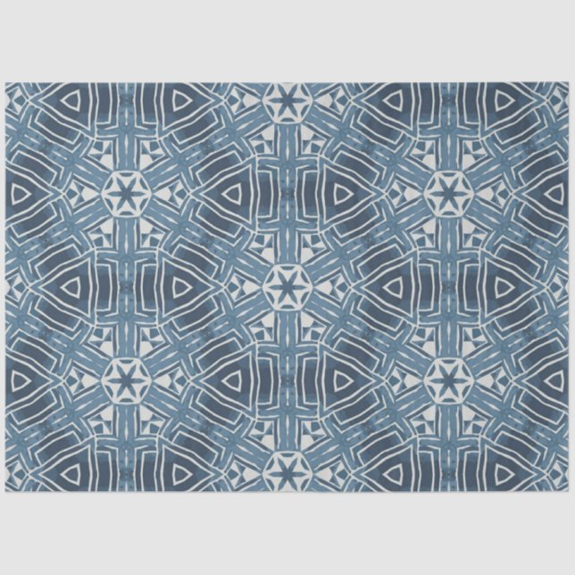 African Indigo Furniture Decoupage Paper (Front)