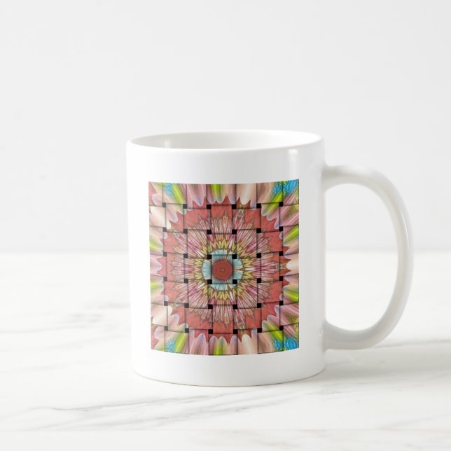 African-Inspired Art Print– Geometric Woven Design Coffee Mug (Right)