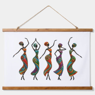 African Inspired Boho Dance Wall Hanging Tapestry