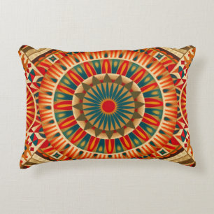 African-Inspired Geometric Throw Pillow Cover