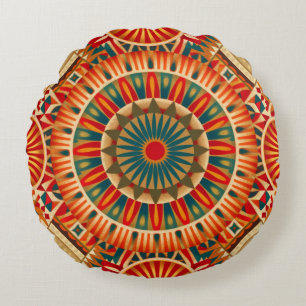 African-Inspired Geometric Throw Pillow Cover