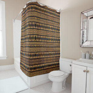 African-Inspired Shower Curtain