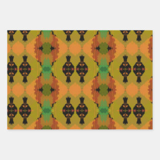 African-inspired Wrapping Paper Flat Sheet Set 