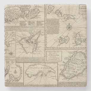 African Islands Stone Coaster