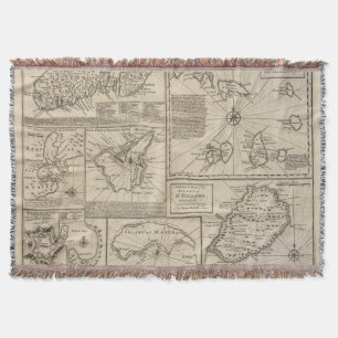 African Islands Throw Blanket