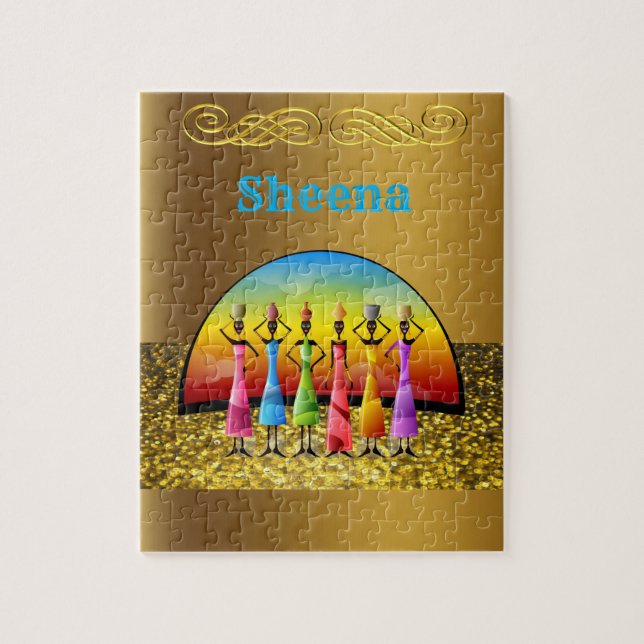 African Jigsaw Puzzle (Vertical)