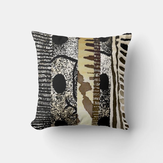 African Jungle Tribe Cushion (Front)