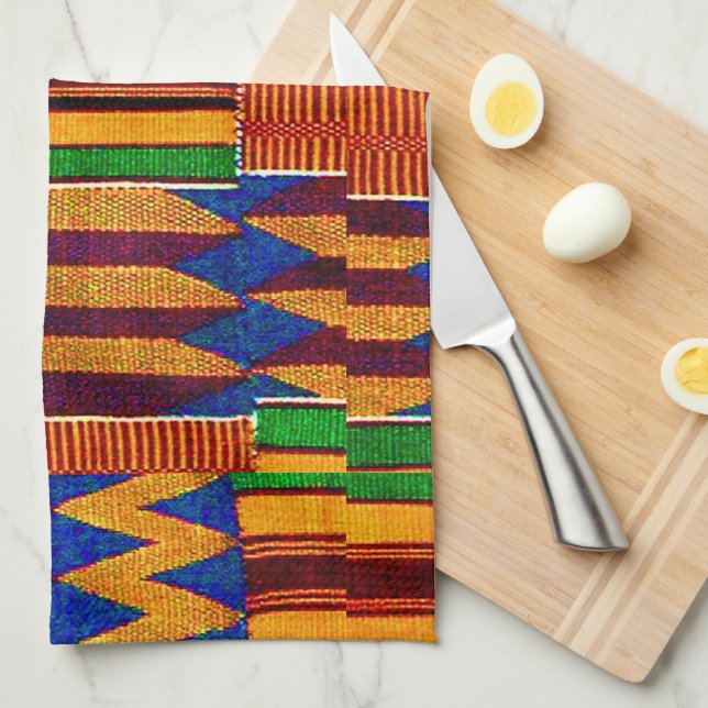 African Kenta Cloth Print (Quarter Fold)