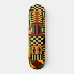 African Kente Design Skateboard