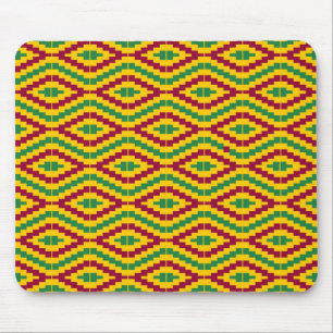 African Kente, Happy Kwanzaa Mouse Pad
