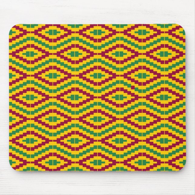 African Kente, Happy Kwanzaa Mouse Pad (Front)