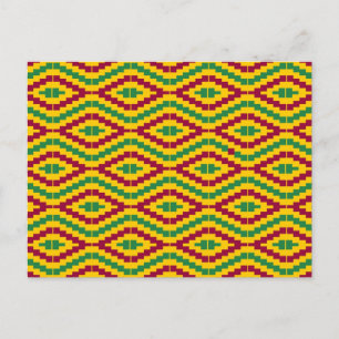 African Kente, Happy Kwanzaa Postcard