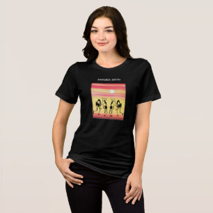 African Kenya Cute Sunset Break Dance Tri-Blend Shirt