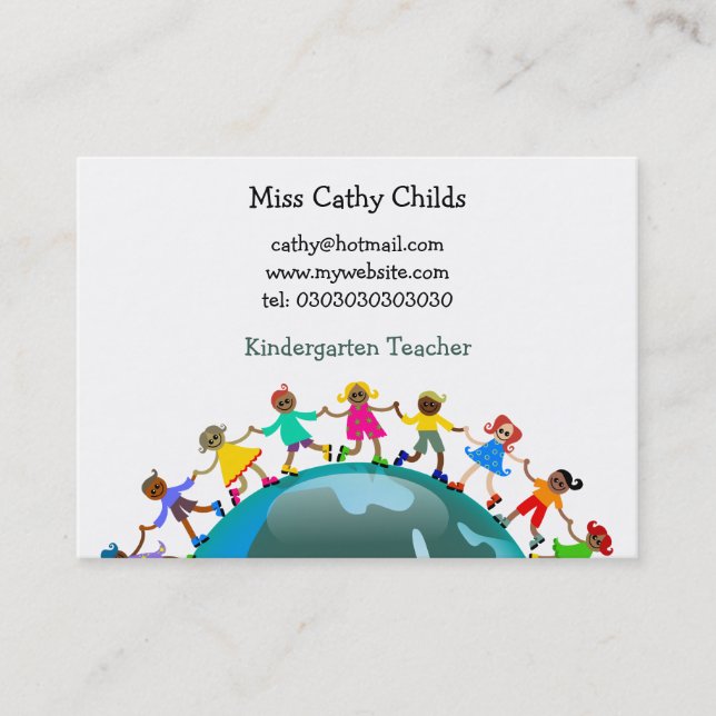 African Kids, Business Card (Front)