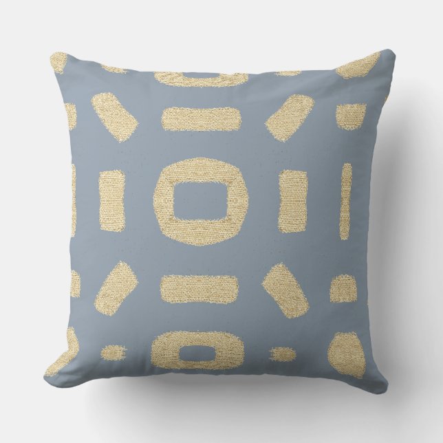 African Kuba Mud cloth Cushion (Front)
